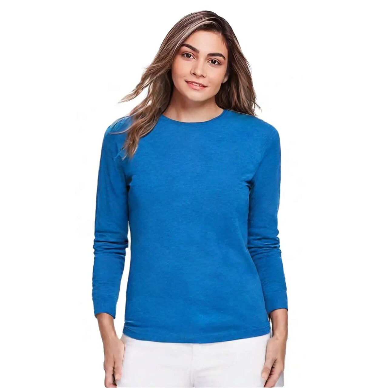 BELLA+CANVAS Unisex Triblend Crewneck Long Sleeve Tee for Everyday Wear, Casual Style & Layering Unisex Shirt